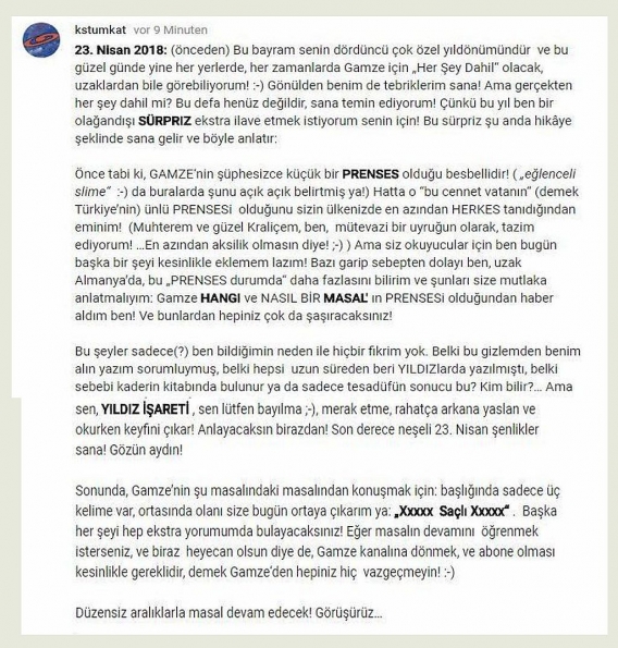 23 Nisan18 Başlangıcı