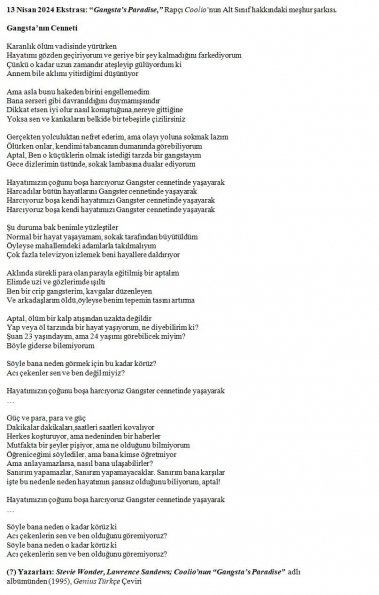 Gangsta"nın Cennti - Sözleri