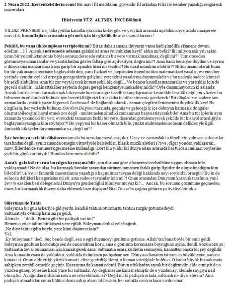 27 numaralı yorumum A