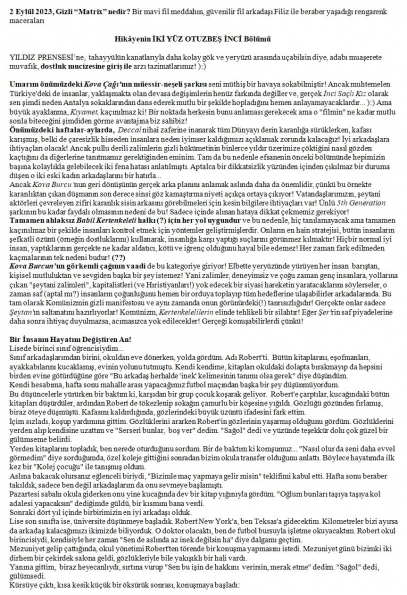 102 numaralı yorumum A