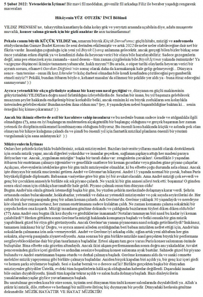 19 numaralı yorumum A