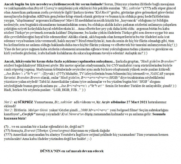 32 numaralı yorumum B