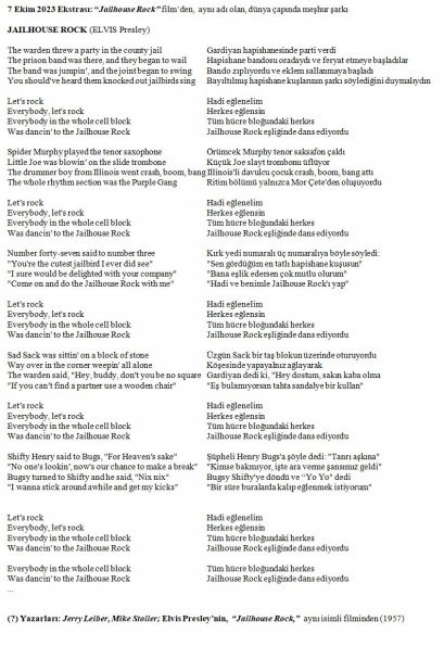 107 numaralı yorumum Ekstrası