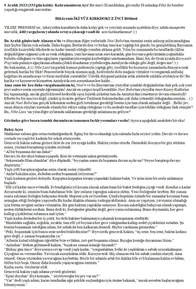 116 numaralı yorumum A