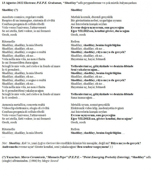 46 numaralı yorumum Extra