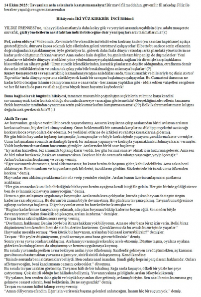 108 numaralı yorumum A