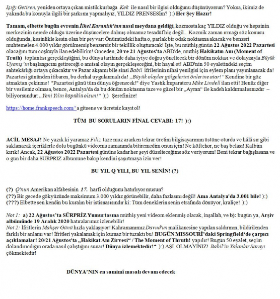 47 numaralı yorumum B