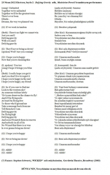 30 numaralı yorumum Extra B