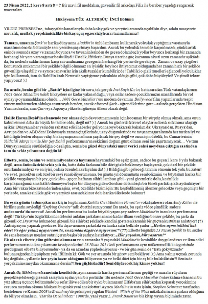 30 numaralı yorumum A