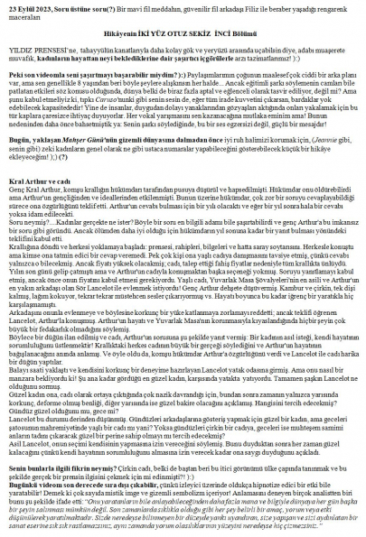 105 numaralı yorumum A