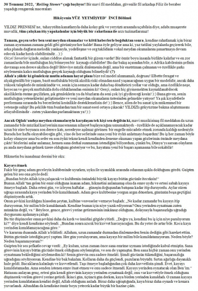 44 numaralı yorumum A