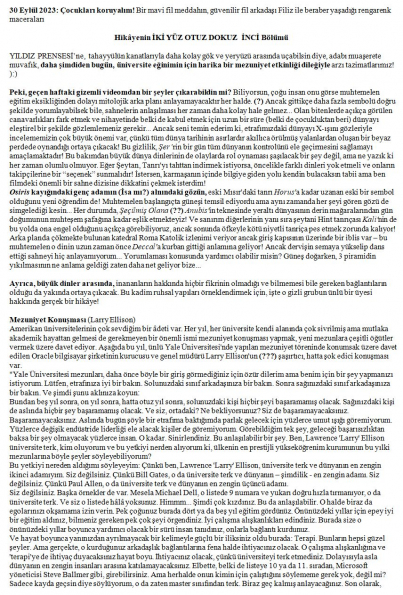 106 numaralı yorumum A