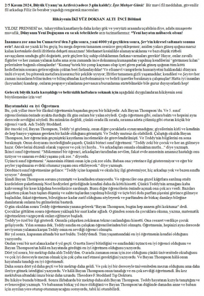 165 numaralı yorumum A