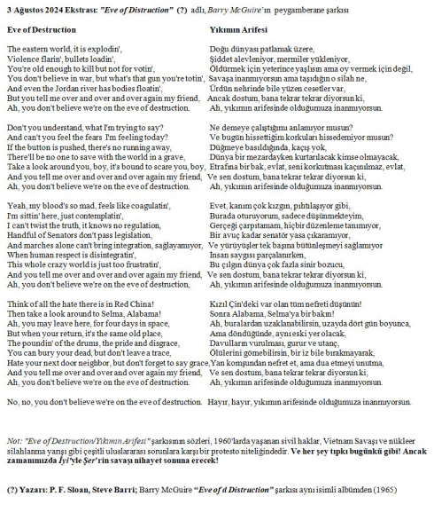 151 numaralı yorumum Ekstrası