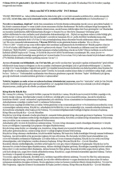 161 numaralı yorumum A