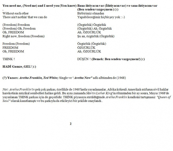 136 numaralı yorumum Ekstrası B