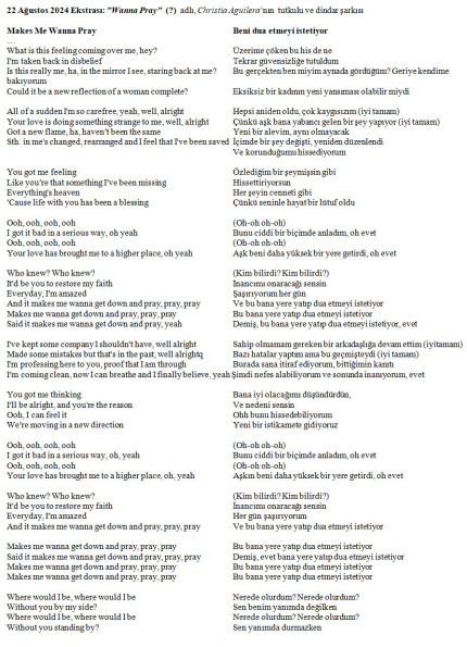 154 numaralı yorumum Ekstrası A